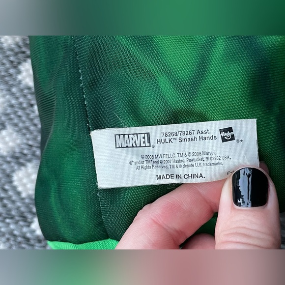 Marvel Hulk Super Hero Costume Wig Hair HULK Smash Hands Halloween Infant 12 24 - Picture 14 of 14